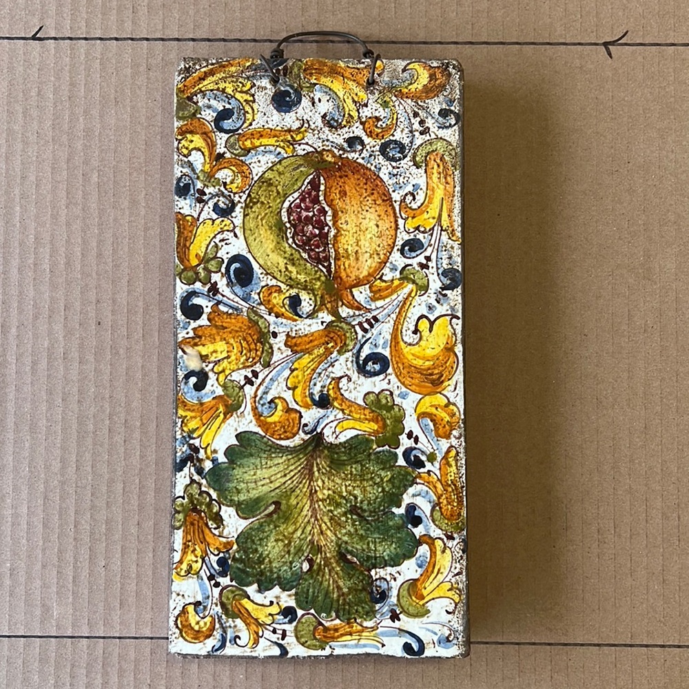 Hand painted Vietri First Stone.